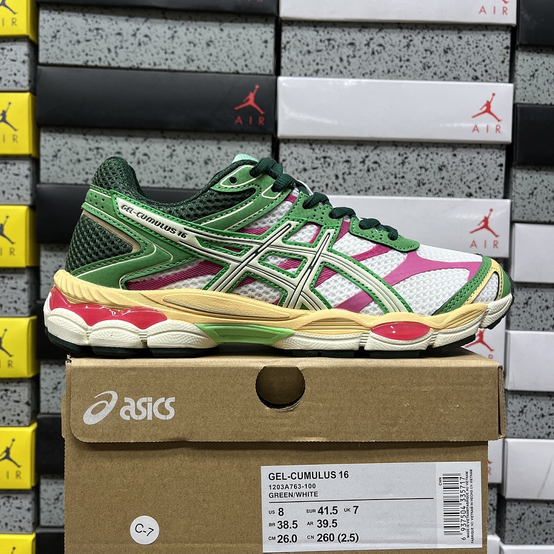 ASICS Gel-Cumulus 16 Green Cream Ivory