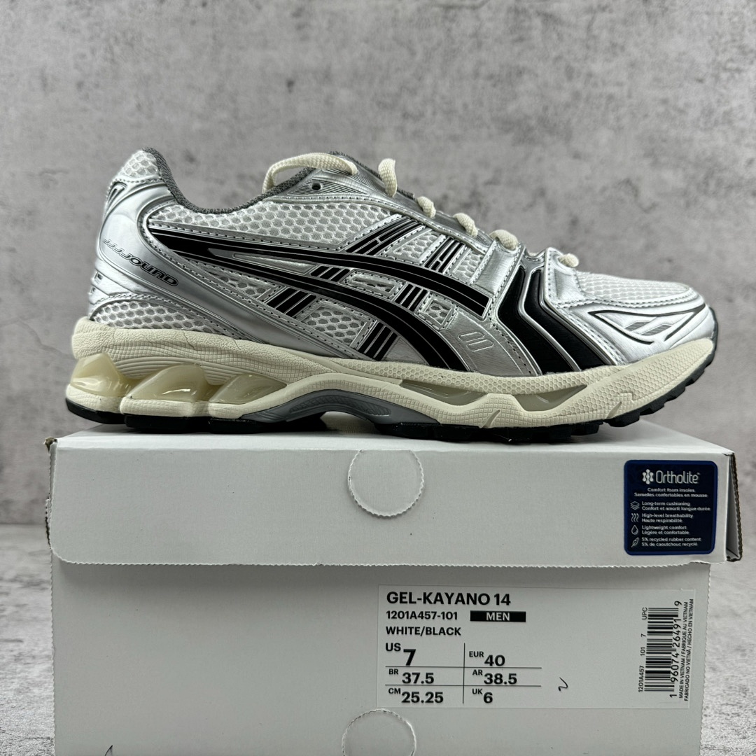 ASICS Gel-Kayano 14 JJJJound Silver Black 1201A457-101