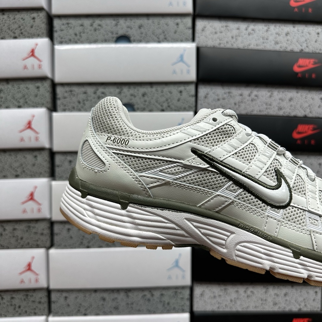 Nike P-6000 Light Bone Medium Olive Gum - Image 10