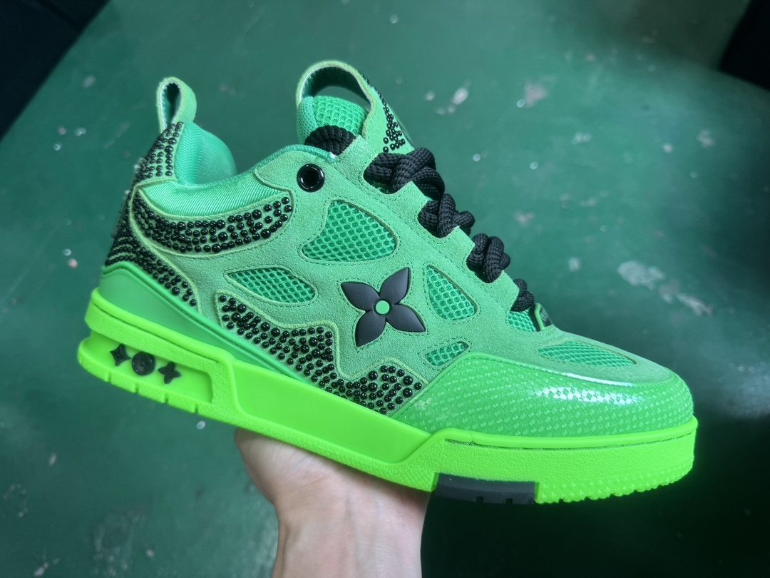 Louis Vuitton LV Skate Fluorescent Green Sports Shoes - Image 10