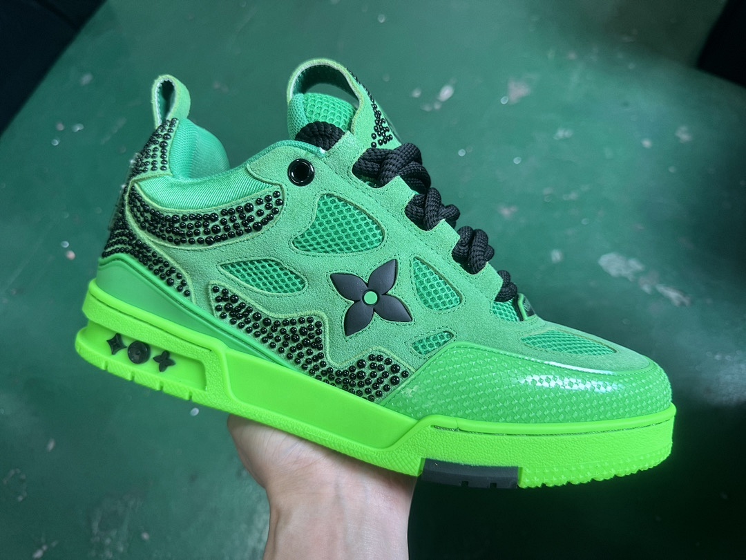 Louis Vuitton LV Skate Fluorescent Green Sports Shoes