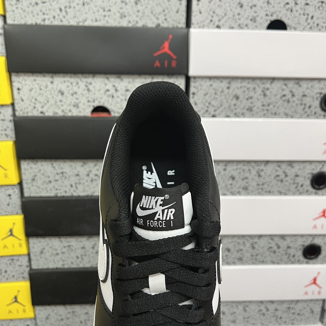 Nike Air Force 1 Low '07 White Swoosh (Panda) - Image 8