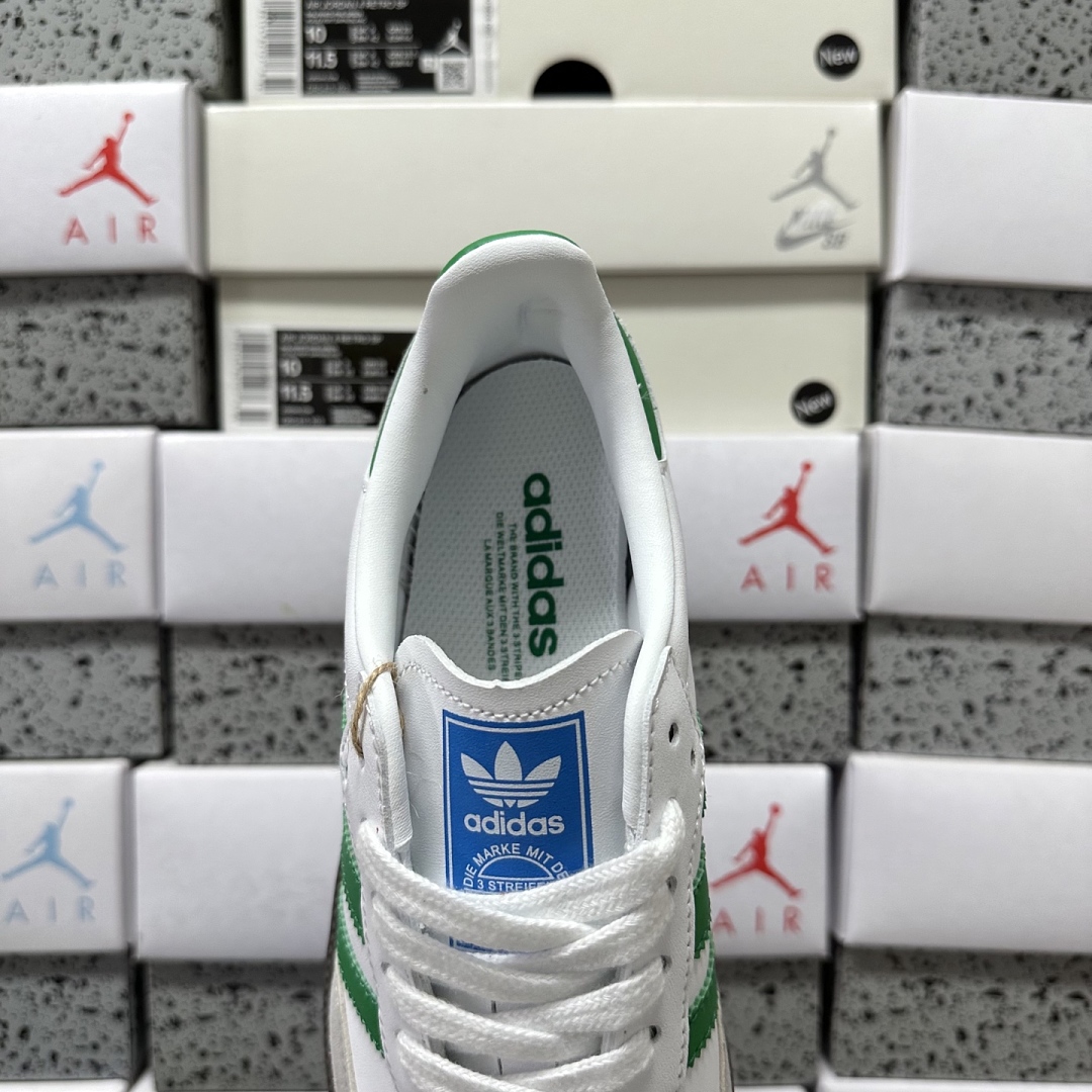 Adidas Samba OG Footwear White Green IG1024 - Image 5