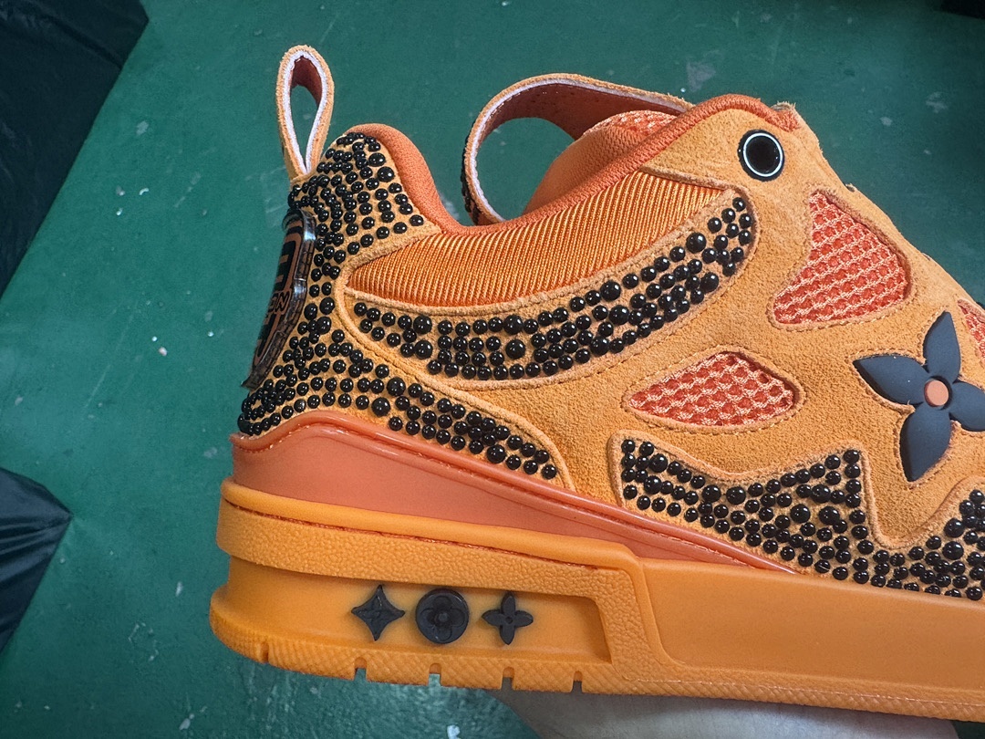 Louis Vuitton LV Skate Orange Sneakers SK - Image 9