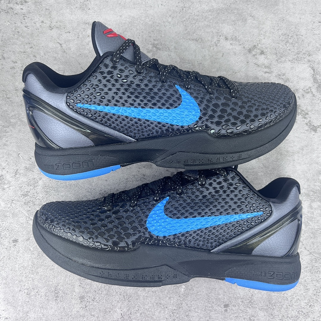 Nike Kobe 6 Dark Knight ZK6 (Black Blue) - Image 8