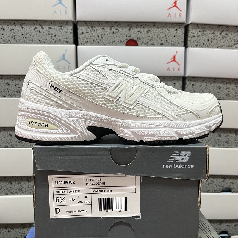 New Balance 740 (Triple White)