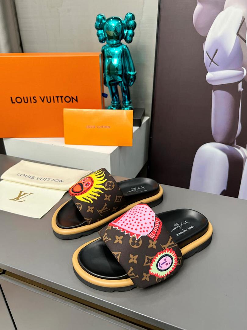Louis Vuitton Velcro Slippers - Image 6