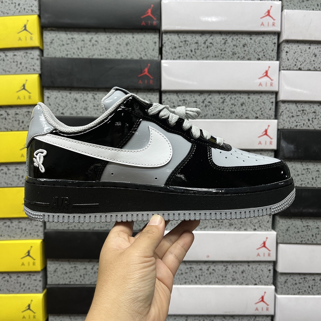 Nike Air Force 1 Low Syna Central Cee Black White Smoke (Grey) - Image 2