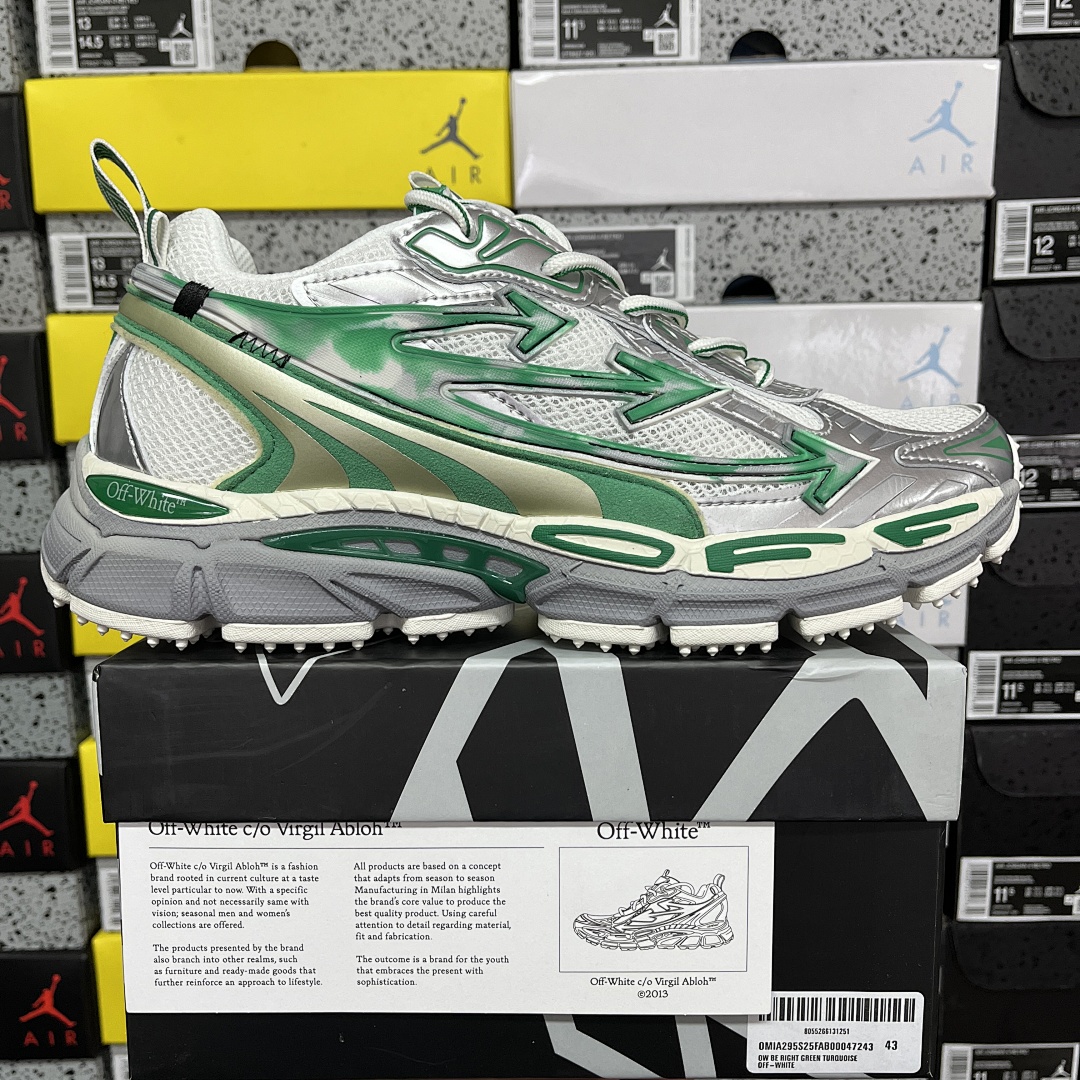 Off-White Be Right Back Silver Turquoise - Image 2