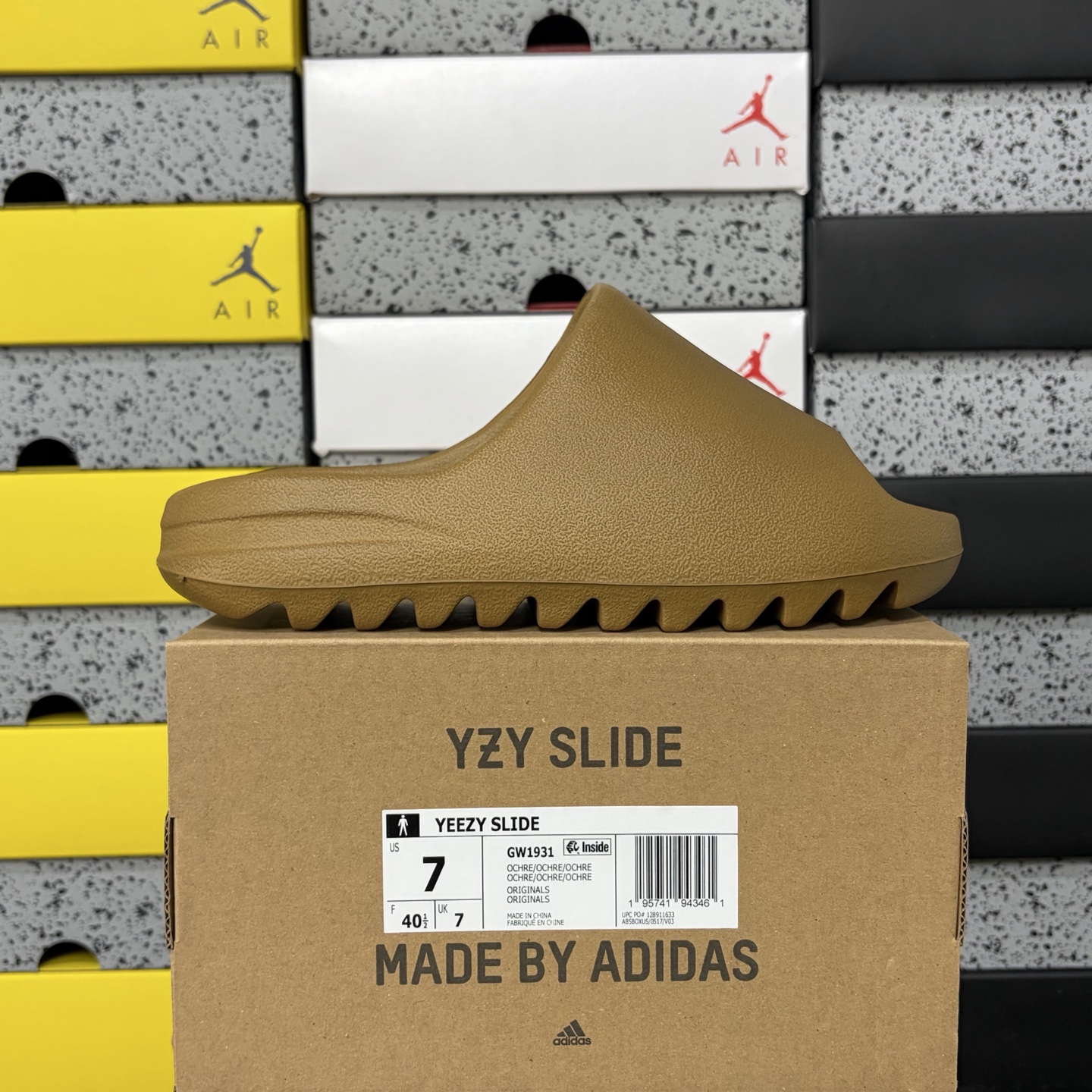 Adidas Yeezy Slide Ochre Slides Military Brown (Matte) - Image 10