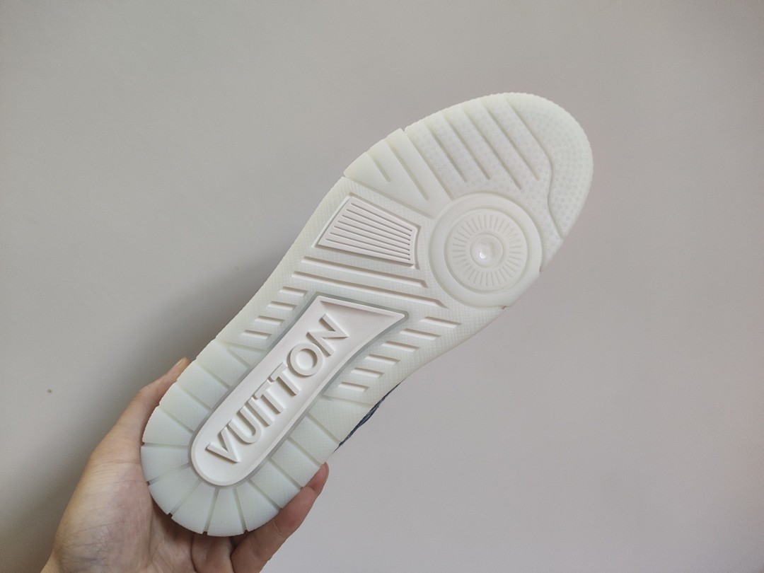 Louis Vuitton LV Trainer Denim Monogram Classic (Blue) - Image 7