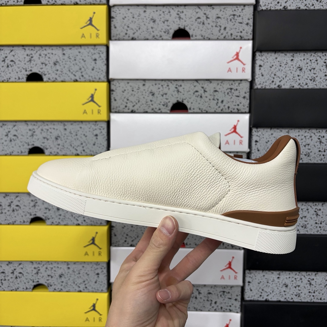 Zegna Deerskin Triple Stitch (Cream White) - Image 9