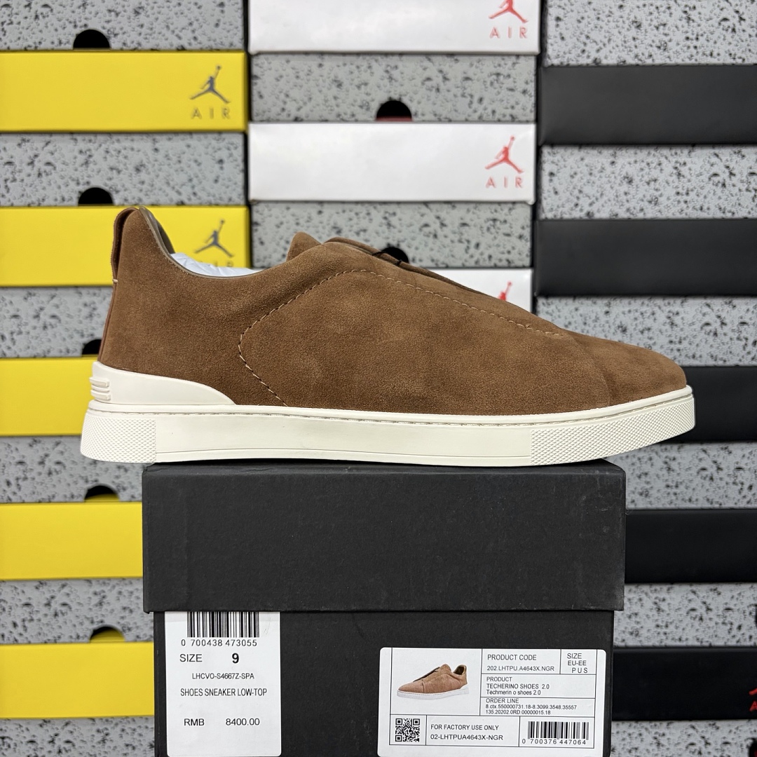 Zegna Deerskin Triple Stitch (Brown)