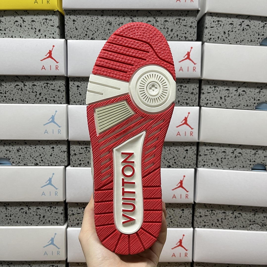 Louis Vuitton Trainer WHITE/RED (White Red) - Image 8