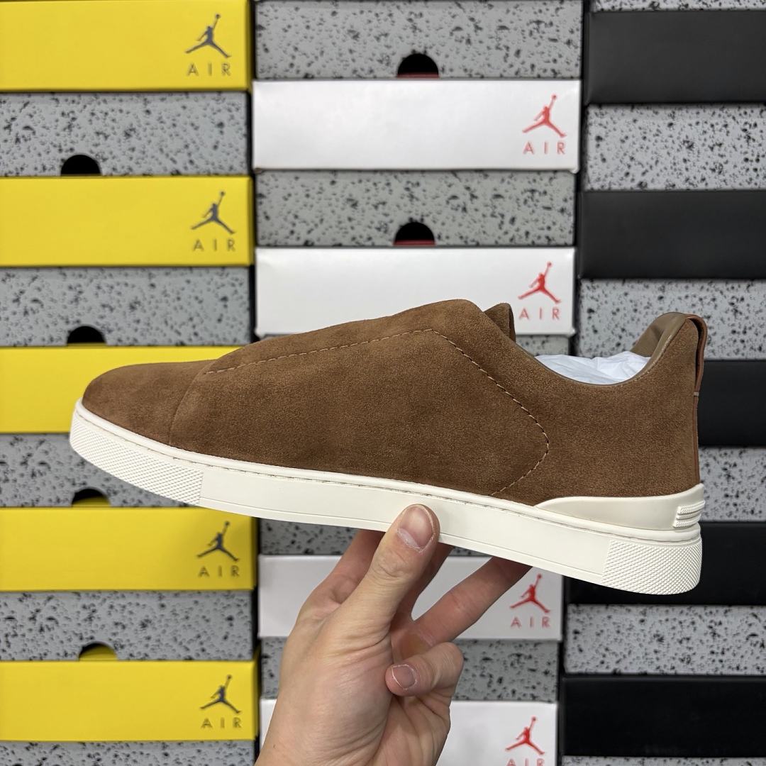 Zegna Deerskin Triple Stitch (Brown) - Image 10