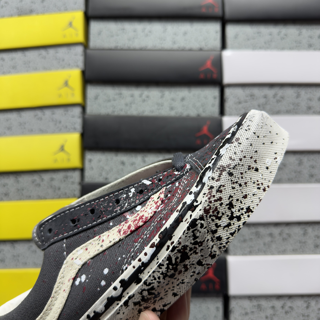 Vans Premium Old Skool 36 Paint Splatter Charcoal (Grey) - Image 5