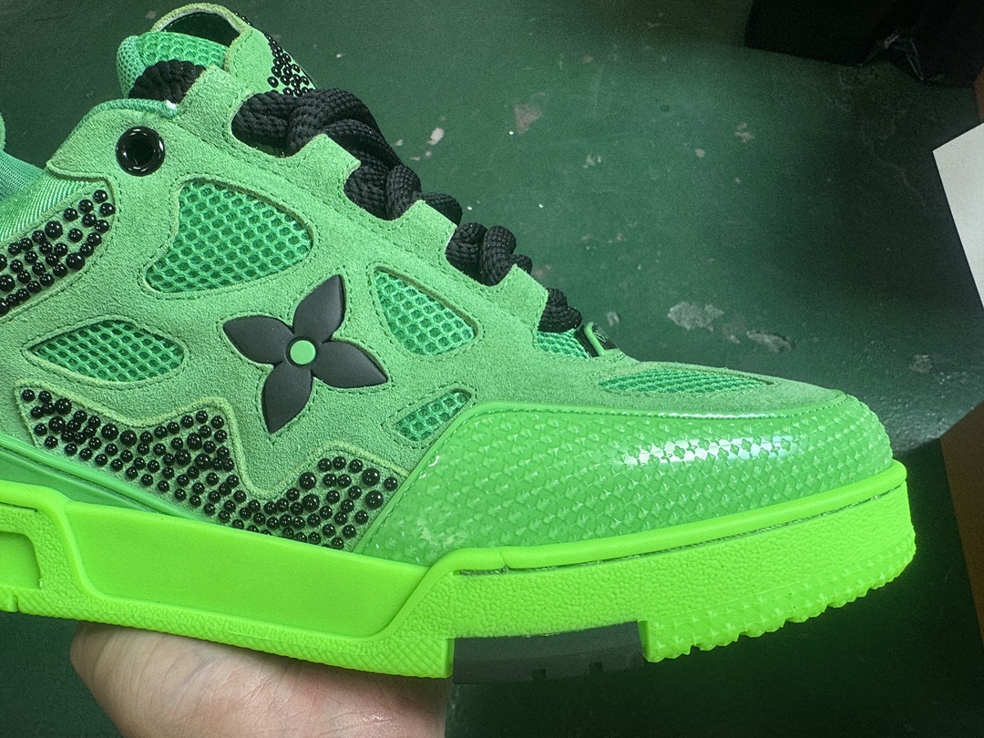 Louis Vuitton LV Skate Fluorescent Green Sports Shoes - Image 5