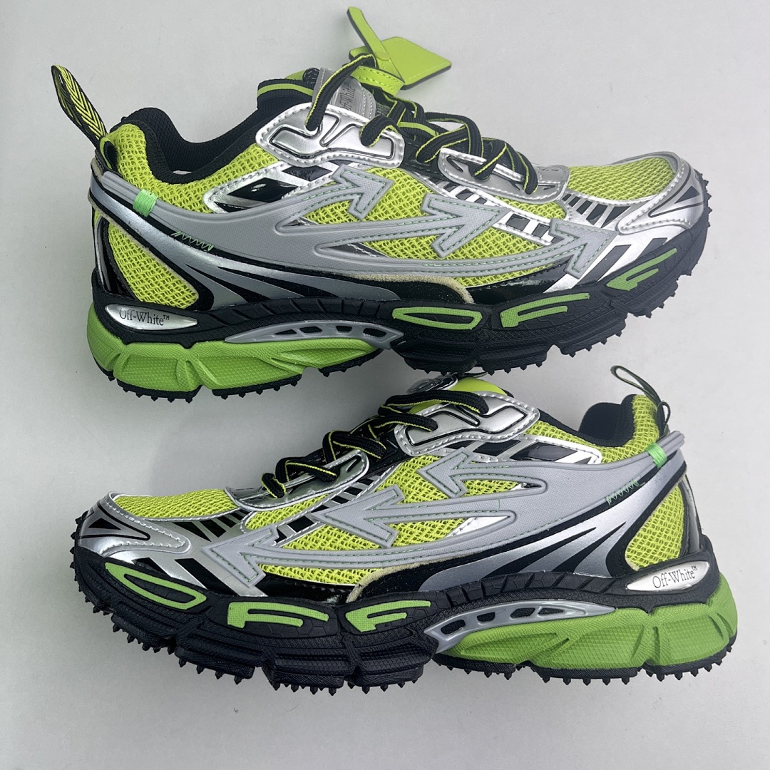 Off-White Be Right Back Silver Green Fluo - Image 2