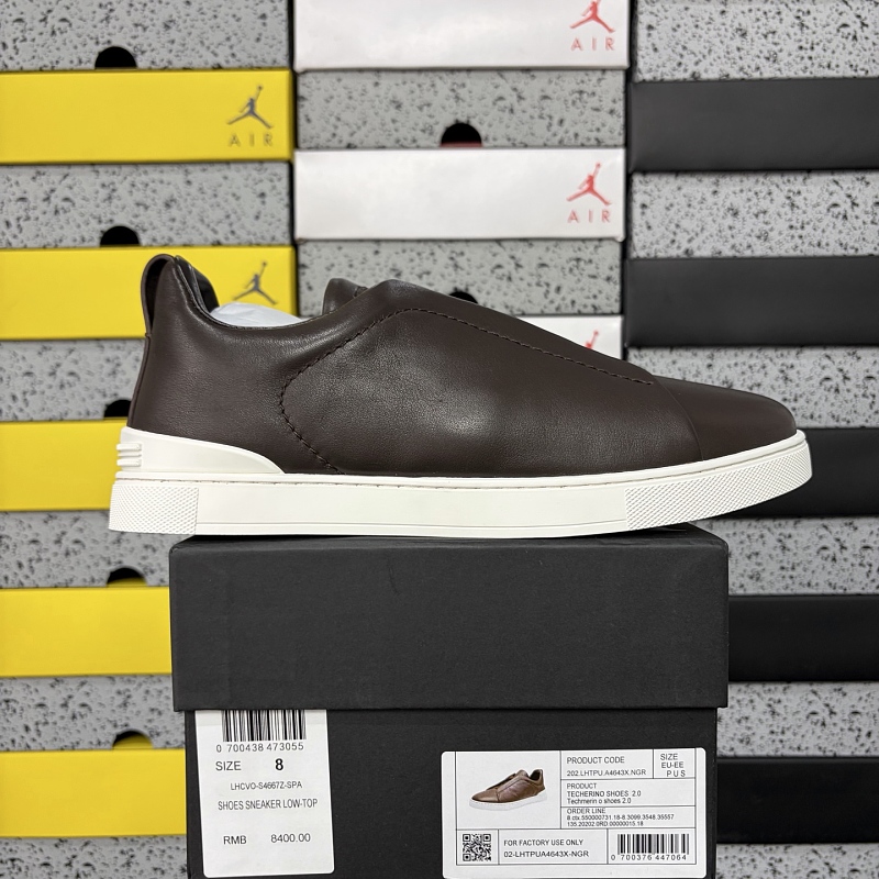 Zegna Deerskin Triple Stitch (Dark Brown)