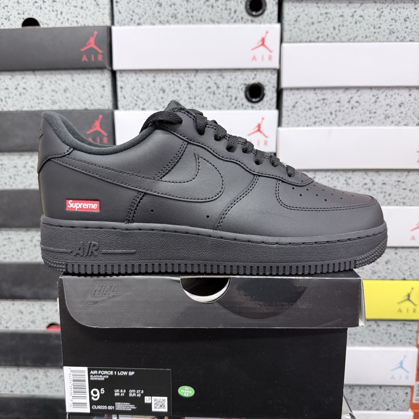 Nike Air Force 1 Low Supreme Black Sup - Image 11