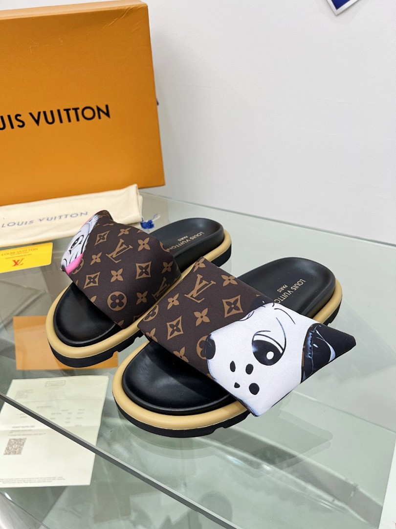 Louis Vuitton Velcro Slippers - Image 2
