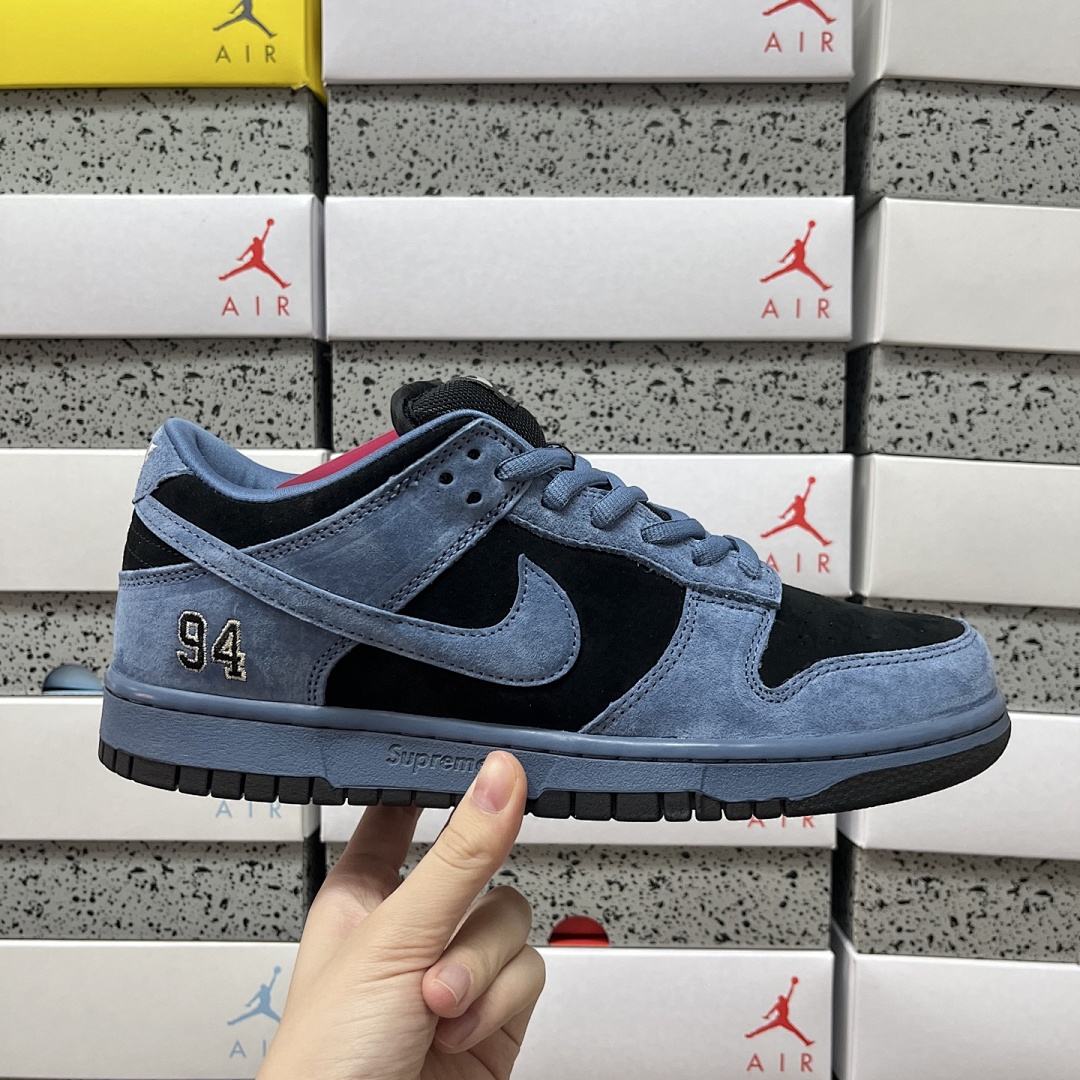 Nike SB Dunk Low Supreme 94 Ocean Fog94 Collab (Blue Black) - Image 5