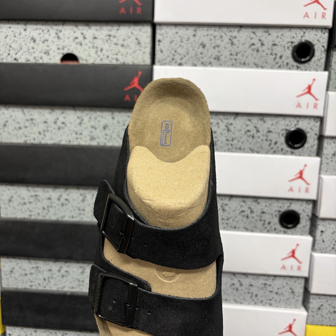 Birkenstock Birken Arizona Birkibuc 0951323 (Black) - Image 6