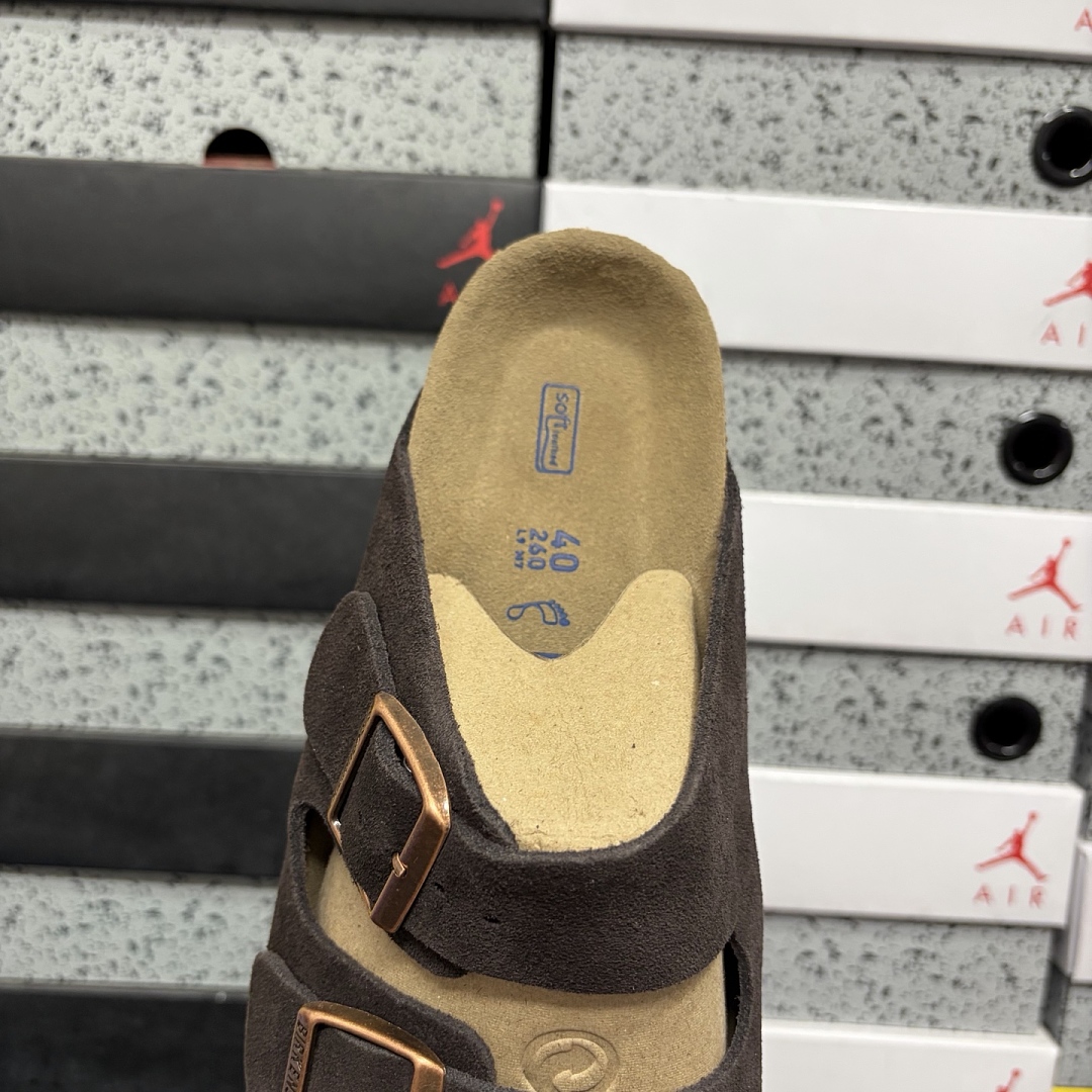 Birkenstock Birken Arizona Birkibuc 0660463 Coffee (Thick Leather) - Image 7
