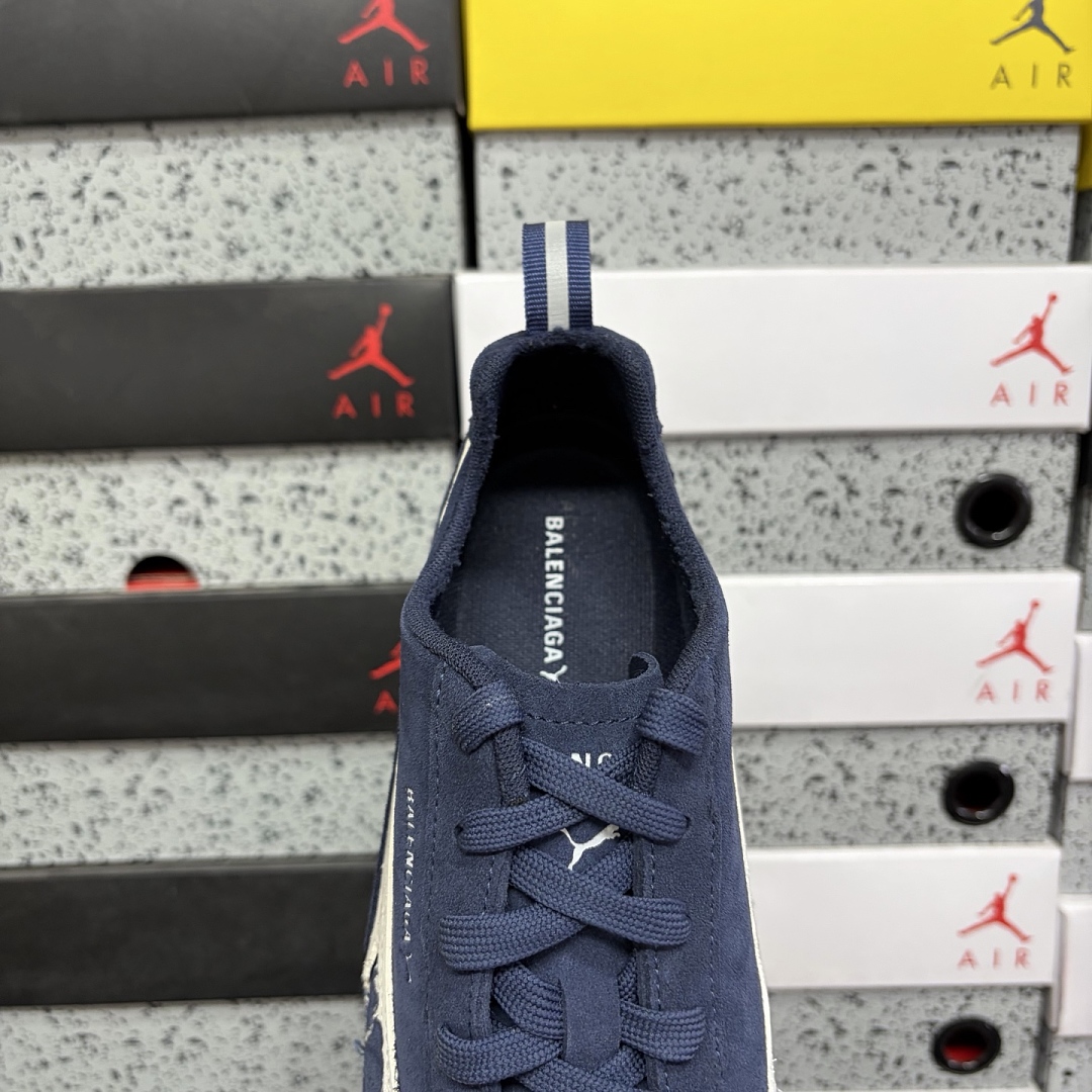 Balenciaga Speedcat Suede (Distressed Navy White) - Image 10