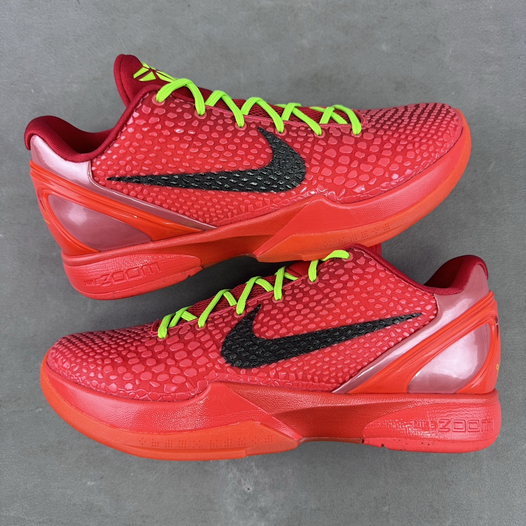 Nike Kobe 6 Protro Reverse Grinch ZK6 Red Black Reversed Green Hornet - Image 7