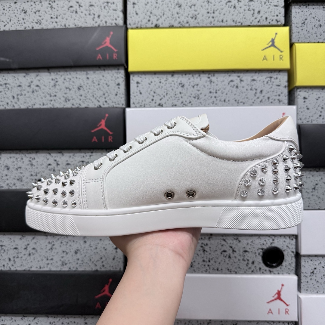 Christian Louboutin CL White Surface Stud - Image 4