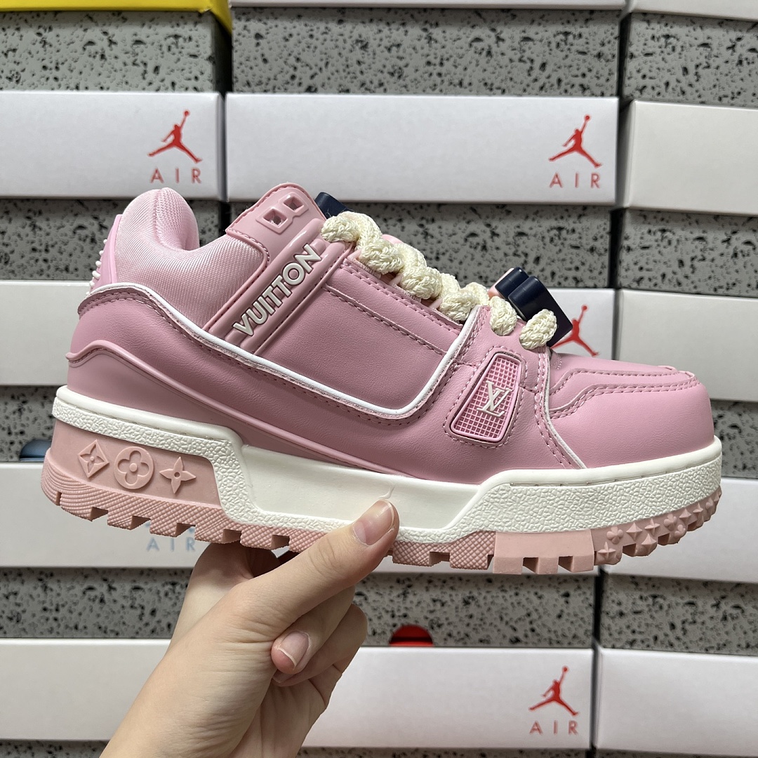 Louis Vuitton Trainer Maxi (Pink White) - Image 4