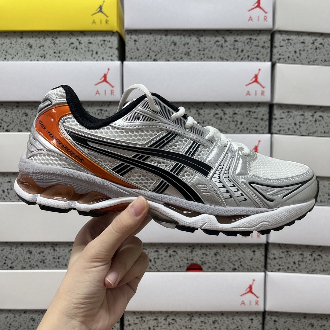 ASICS Gel-Kayano 14 White Piquant (Orange) - Image 7