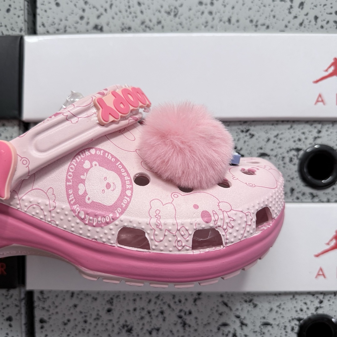 Crocs Classic Clog LOOPY (Pink) - Image 5