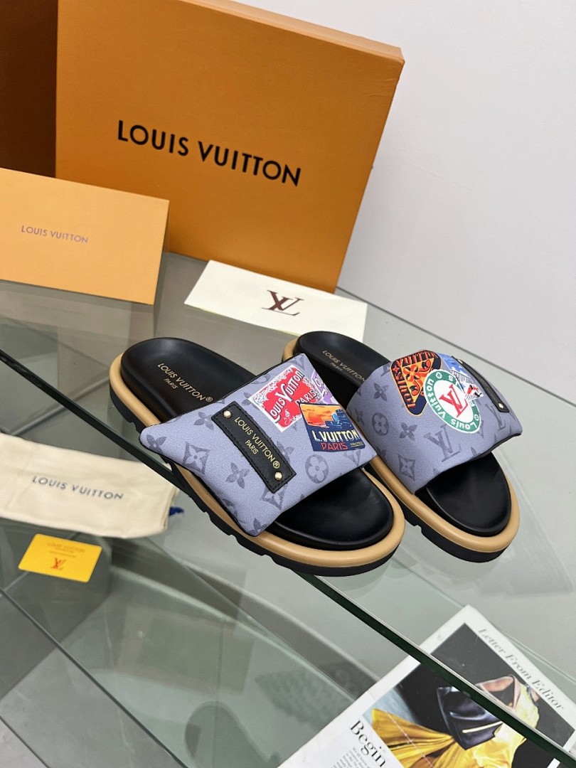 Louis Vuitton Velcro Slippers - Image 7