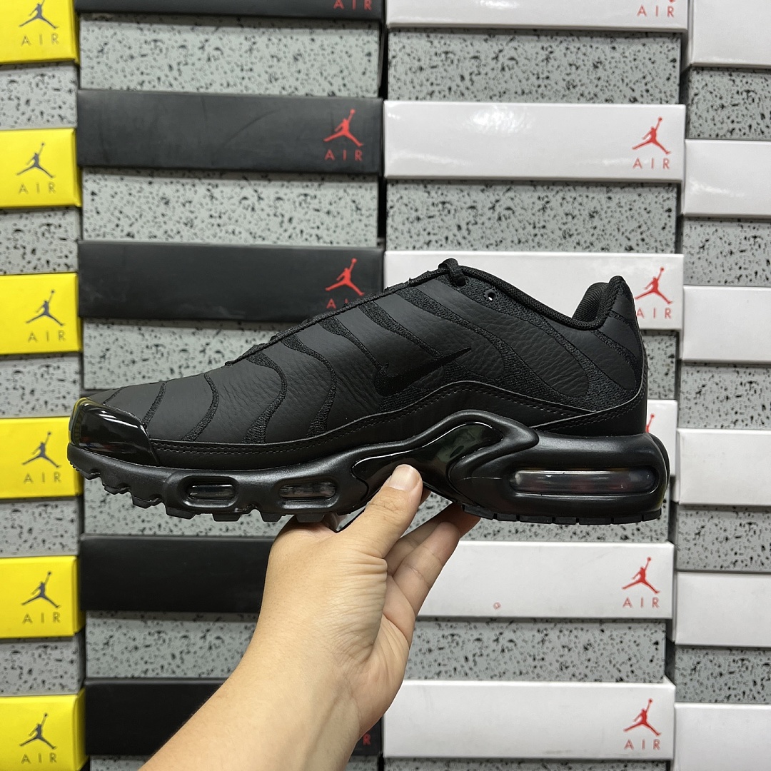 Nike Air Max Plus Triple Black Leather - Image 7