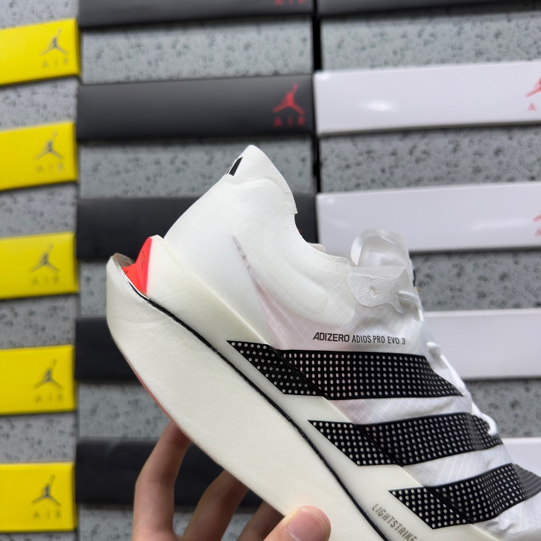 Adidas Adizero Adios Pro Evo 3 (White Black) - Image 7
