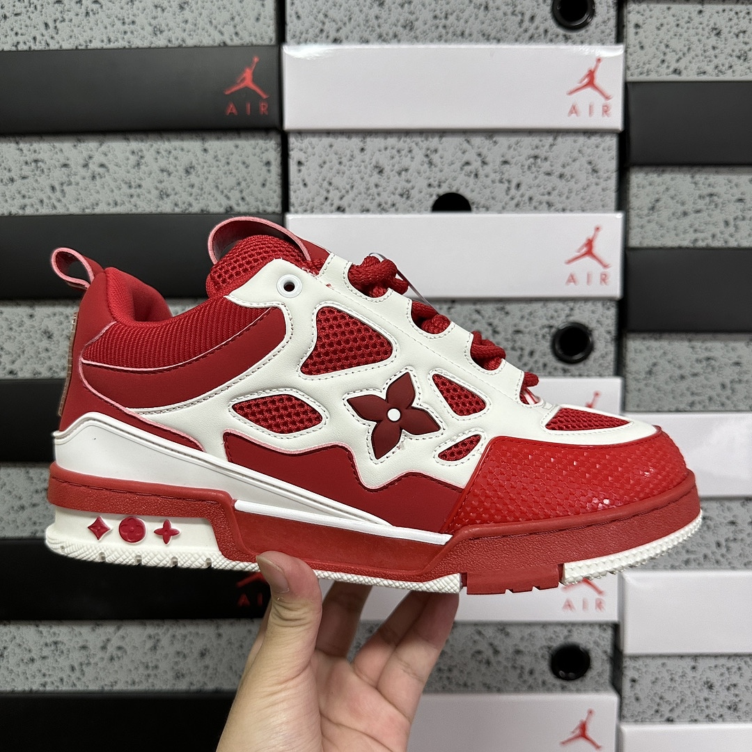 Louis Vuitton Skate Sneaker SK8 (White Red) - Image 5