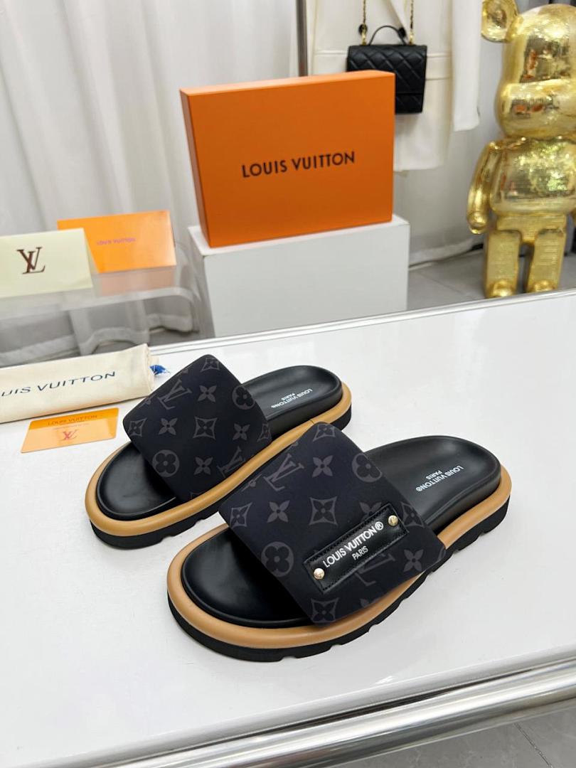 Louis Vuitton Velcro Slippers - Image 7