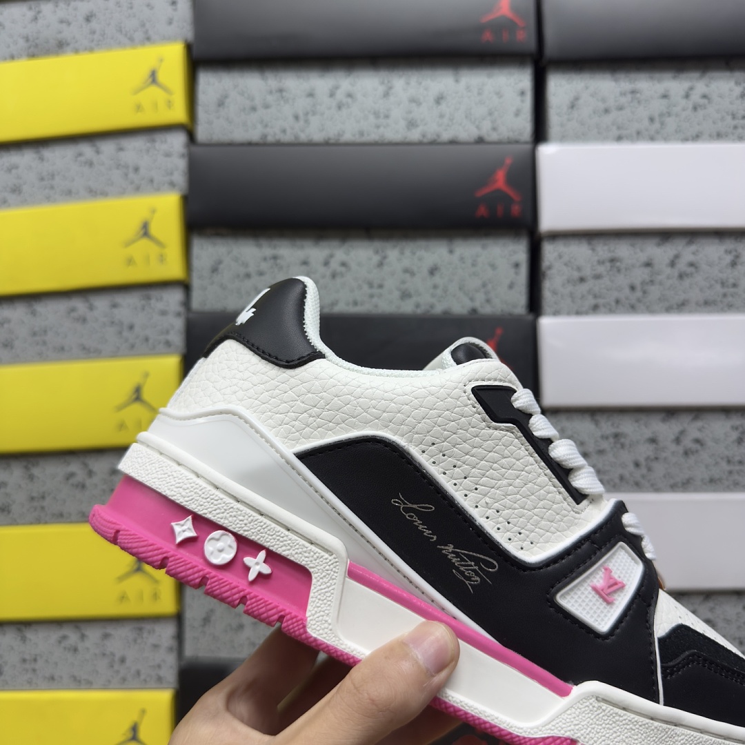 Louis Vuitton Trainer Black Pink BLACK/ - Image 4