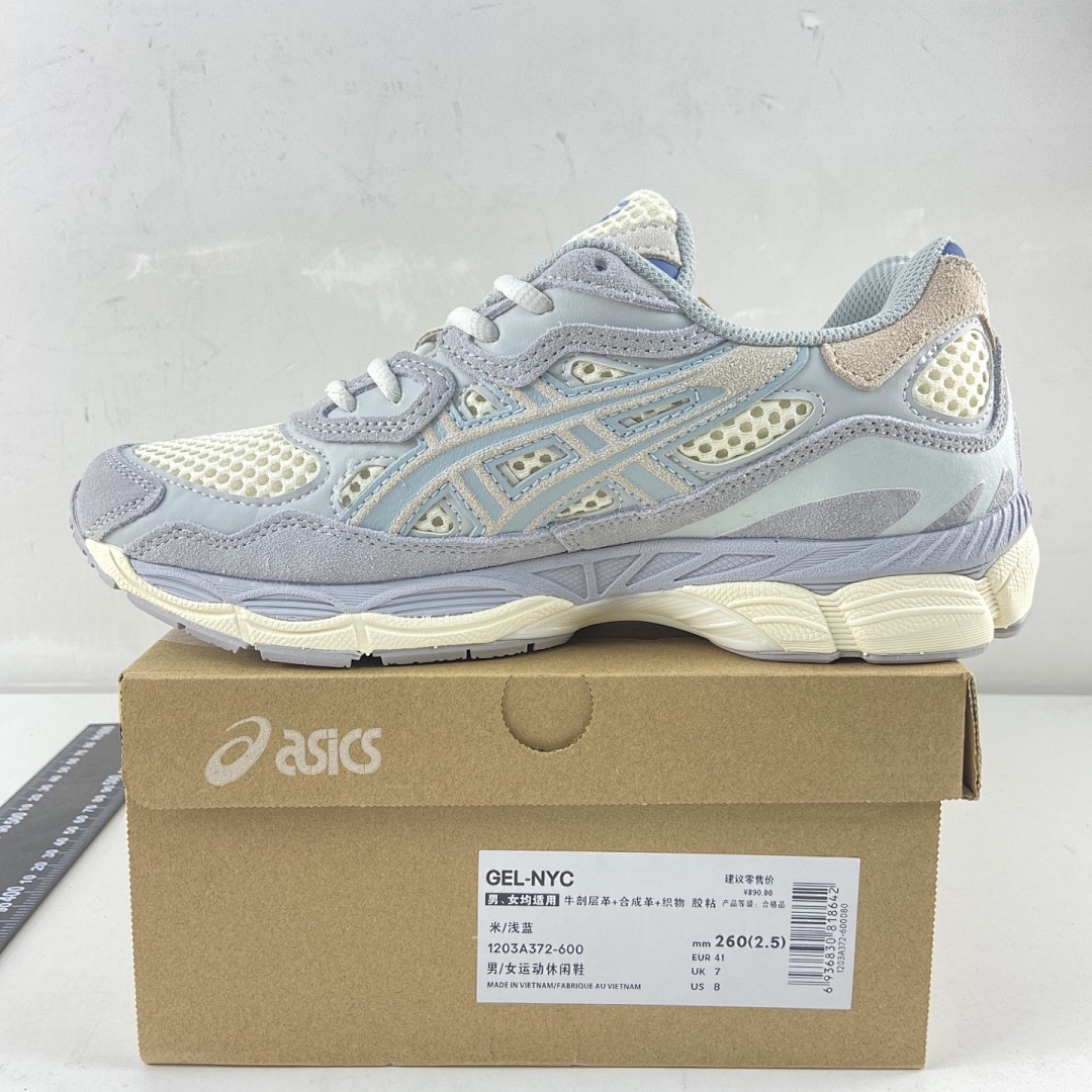 ASICS Gel-NYC Ivory Mid Grey NYC (Cream Light Blue) - Image 6