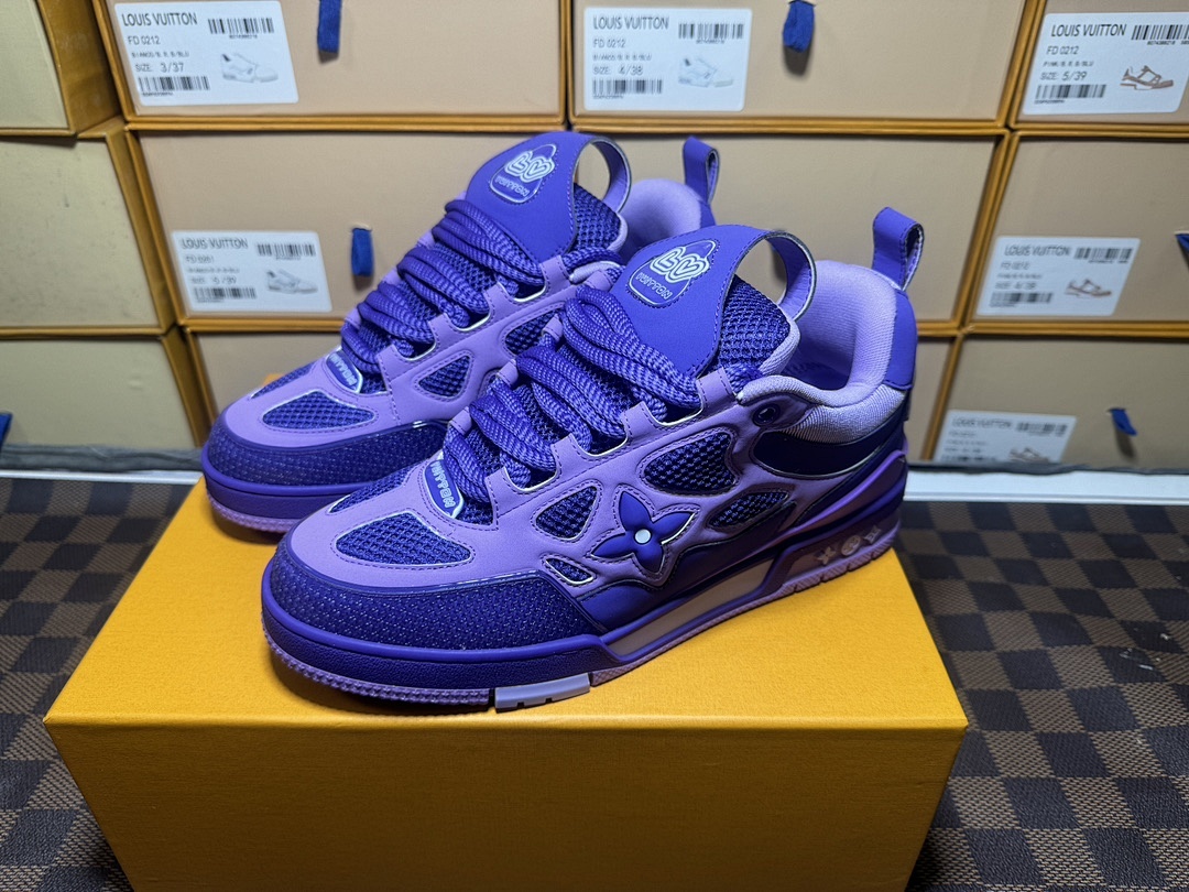 Louis Vuitton LV Skate Purple Sneakers - Image 8