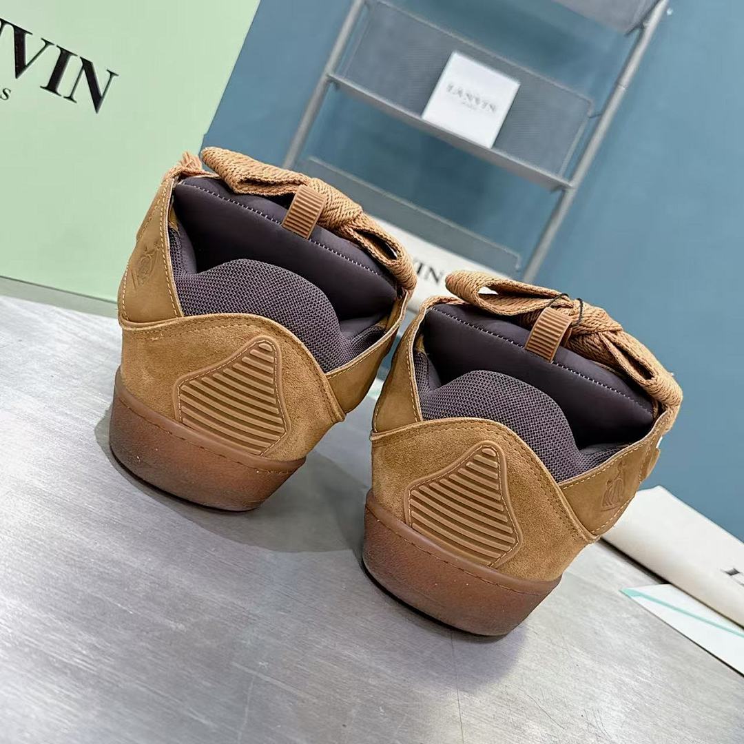 Lanvin FoShan Batch Lanvin Leather Curb Sneakers Three Generations - Image 4