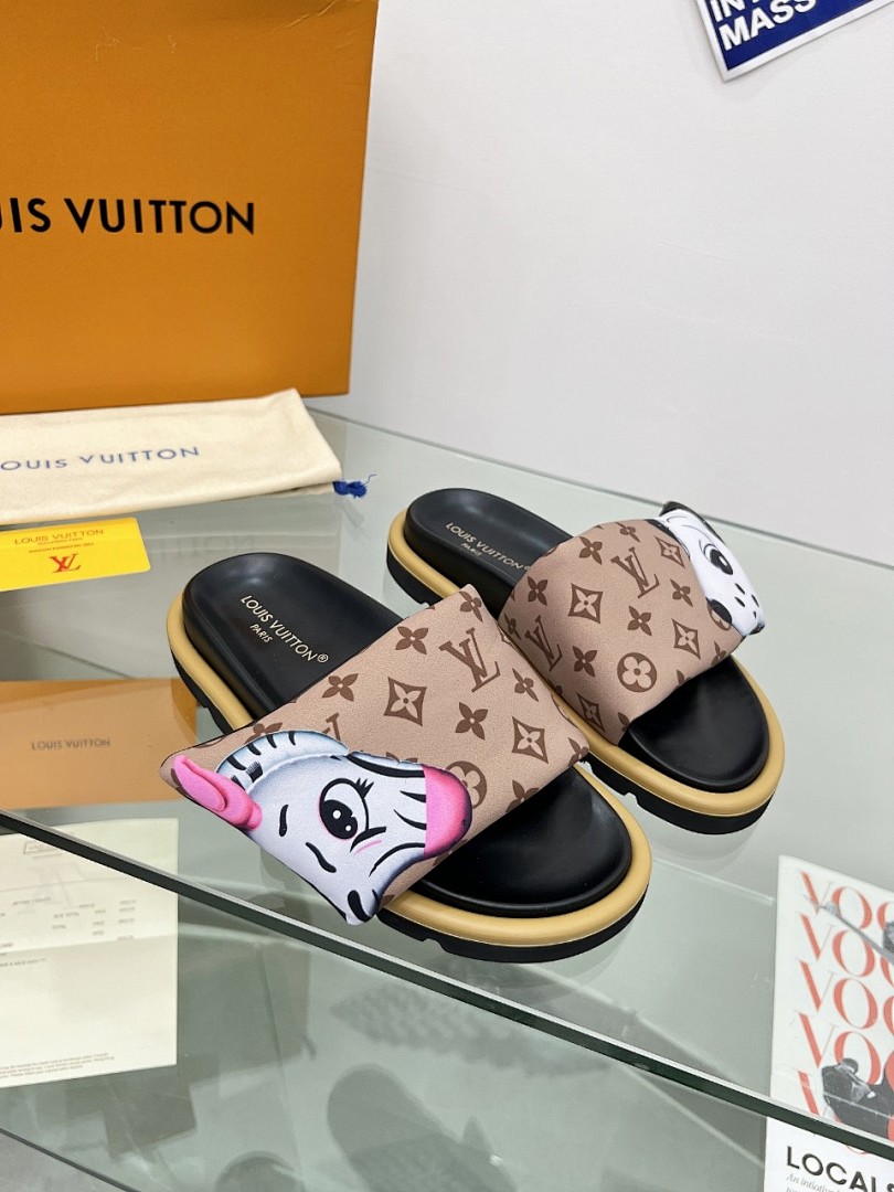 Louis Vuitton Velcro Slippers - Image 7