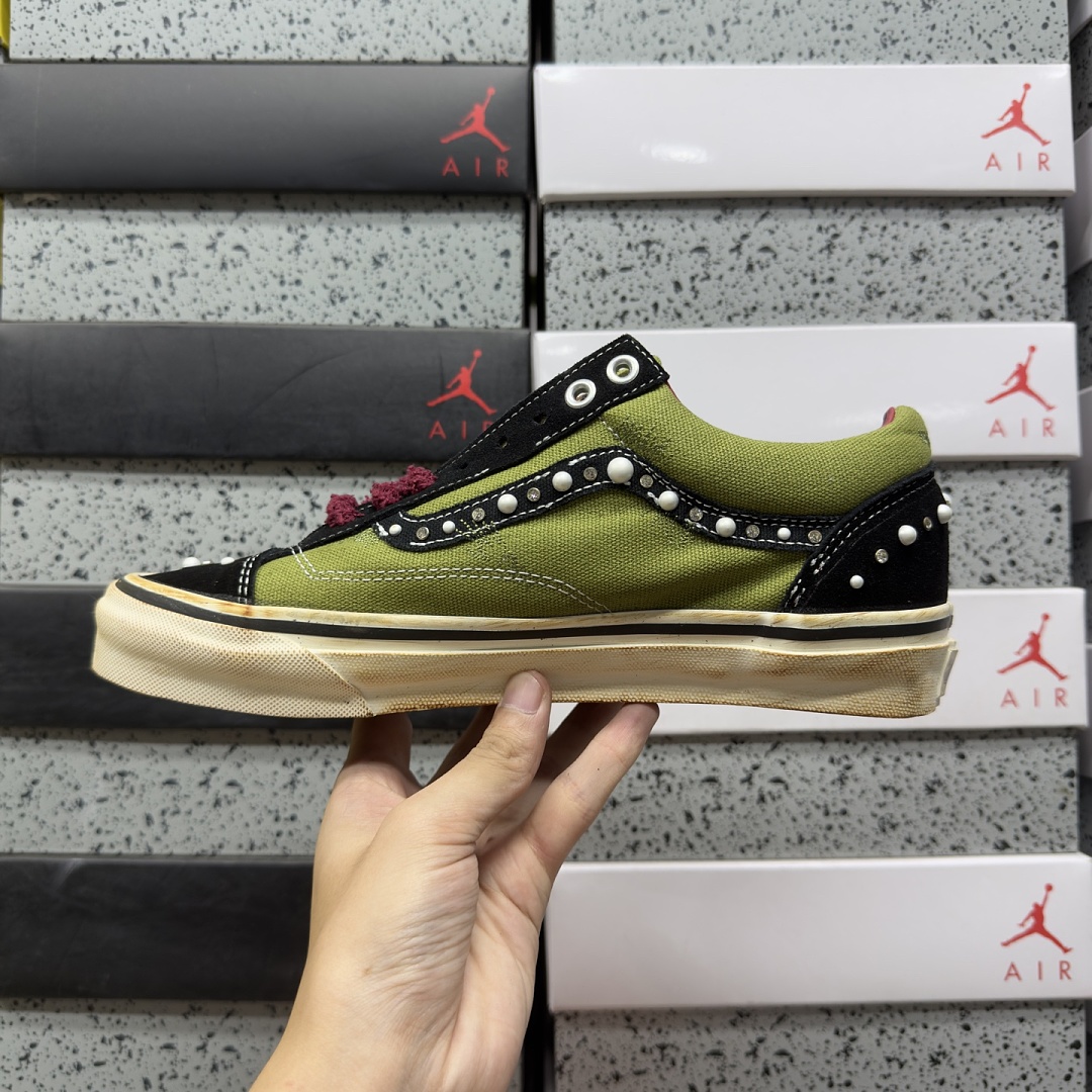 Vans Old Skool 36 VN000E8VYA6 Green Black Bead - Image 9
