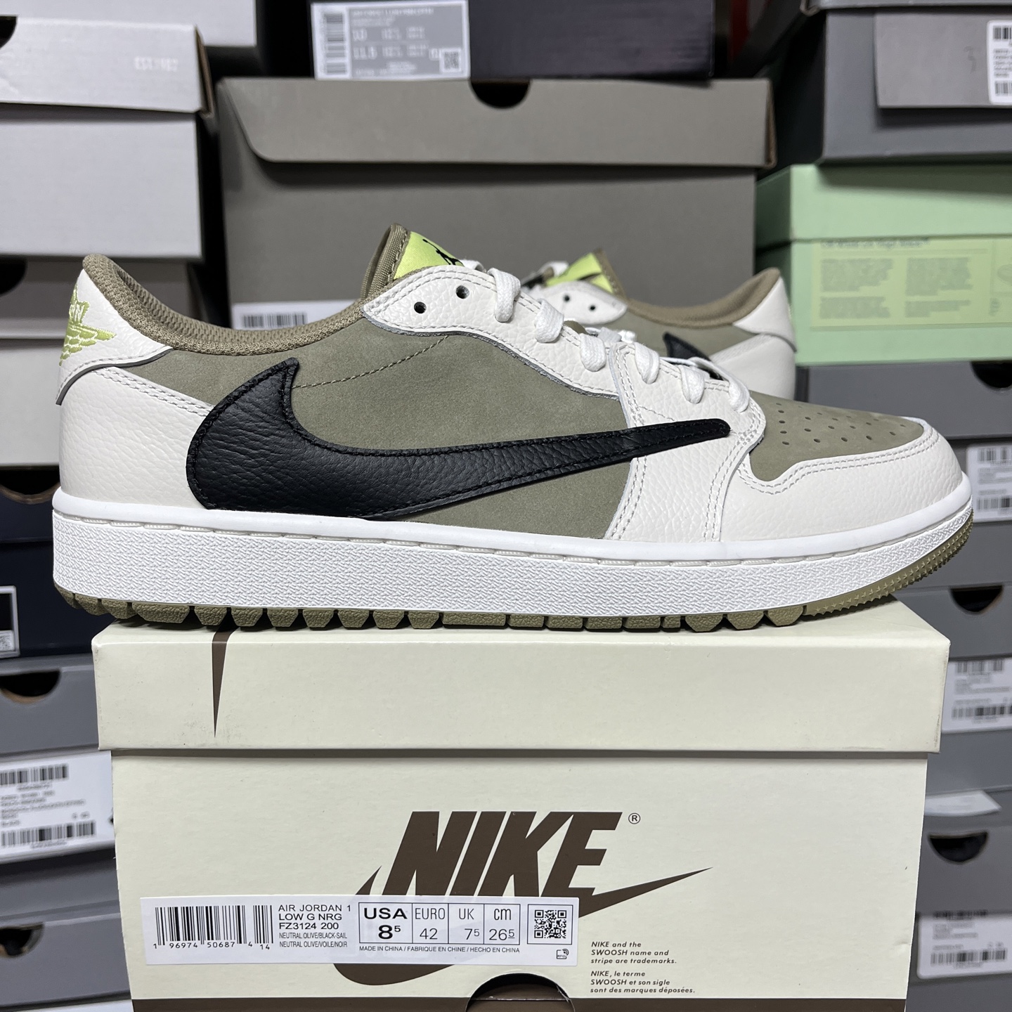 Nike Travis Scott Neutral Olive 6.0 Golf Reverse Swoosh - Image 10