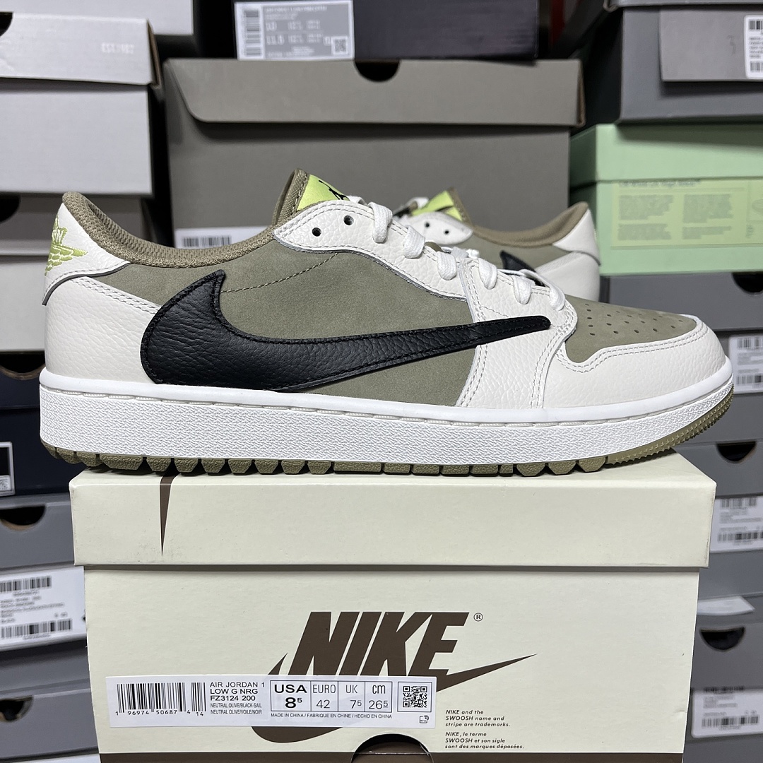 Nike Travis Scott Neutral Olive 6.0 Golf Reverse Swoosh