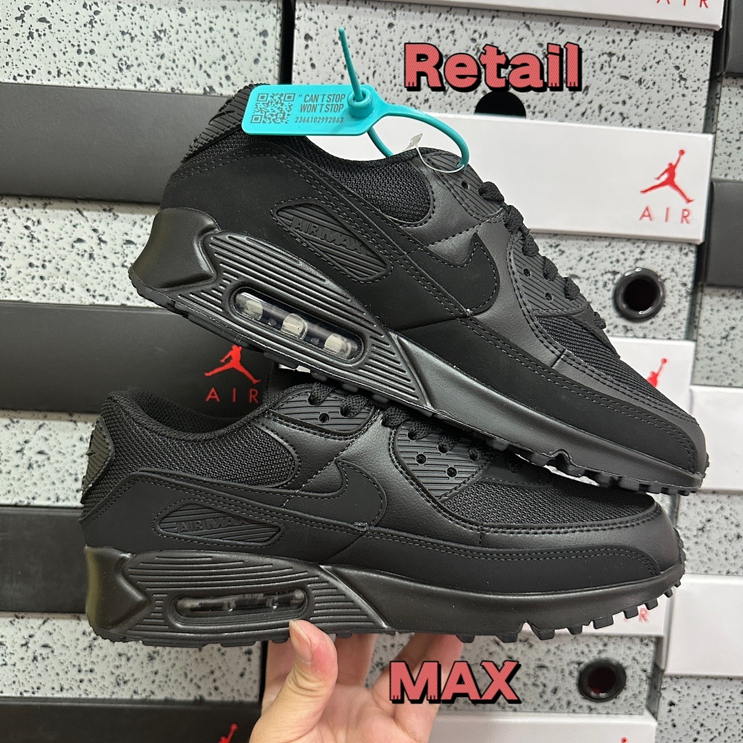Nike Air Max 90 Recraft (Triple Black) - Image 12