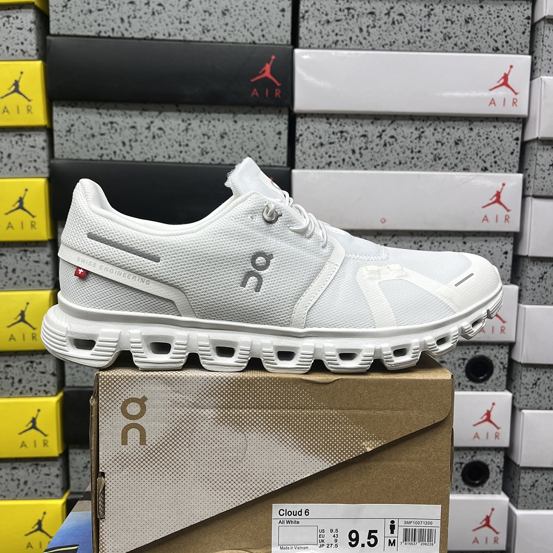 On Running Running Cloud 6 All White 3MF10071200