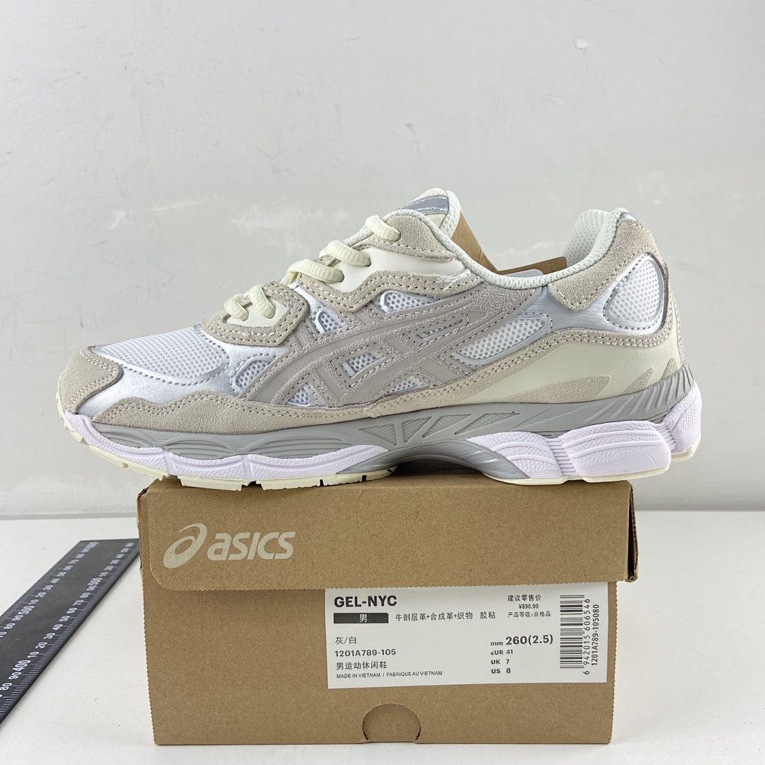 ASICS Gel-NYC White Oyster Grey NYC - Image 3